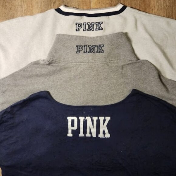 ✨VS PINK COLLEGE BUNDLE!✨Penn State BIG10 Nittany Lions Sweatshirt Half-Zip-S/M - Picture 3 of 9